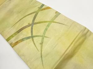 引箔露芝模様織出し名古屋帯
